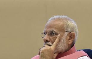 Prime Minister Narendra Modi at an event in New Delhi. (Sonu Mehta/Hindustan Times via GettyImages) 